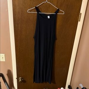 Old Navy Black Sleeveless Midi Dress
